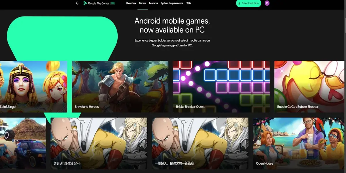 Google Play Games Beta
